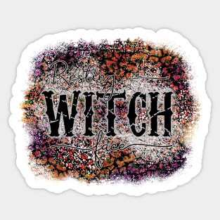 Resting Witch Face Sticker